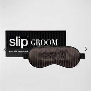 Slip Groom Silk Sleep Mask - Elegant Black